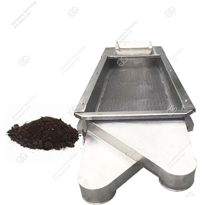 0.15Kw Horizontal Vibrating Sieve Vermicompost Sieving Machine For Malaysia