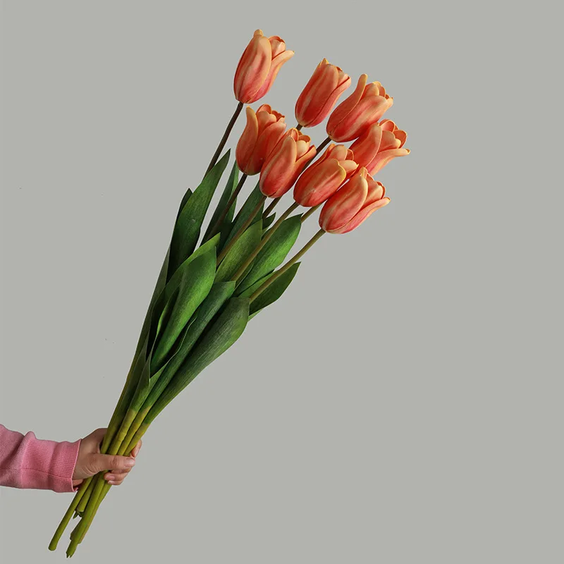 IFG Wholesale 70cm Length Large Tulips Artificial Real Touch Flower for Wedding Home Decor