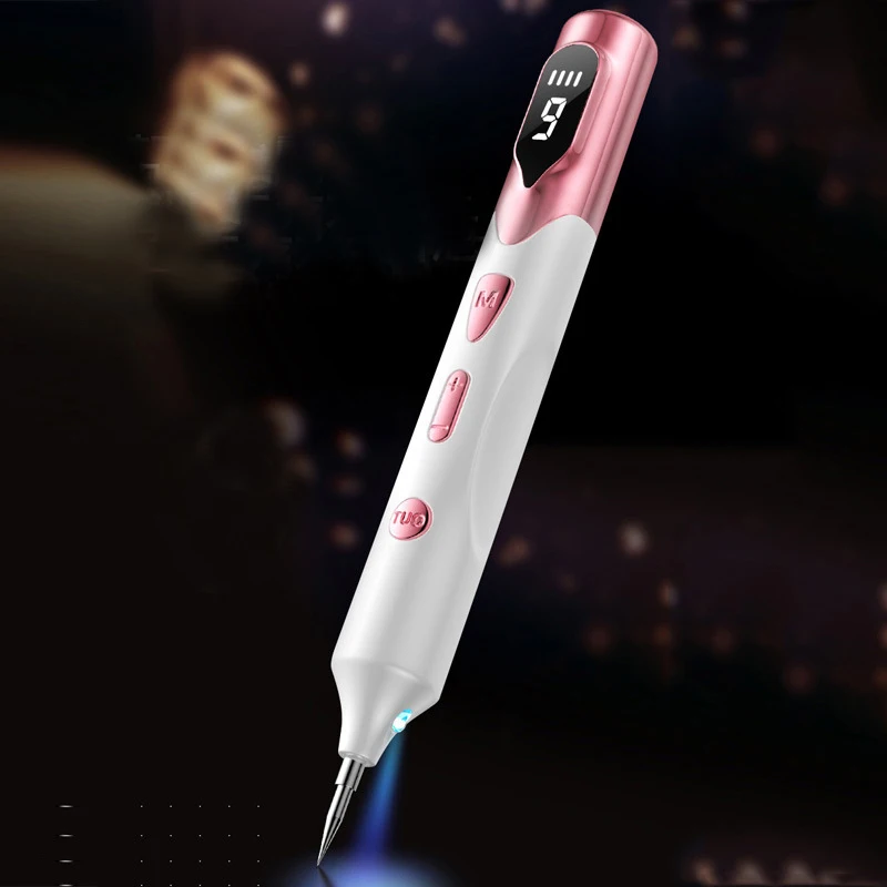 Painless smooth cryo pen LED display beauty mole removal sweep spot pen plasma pen