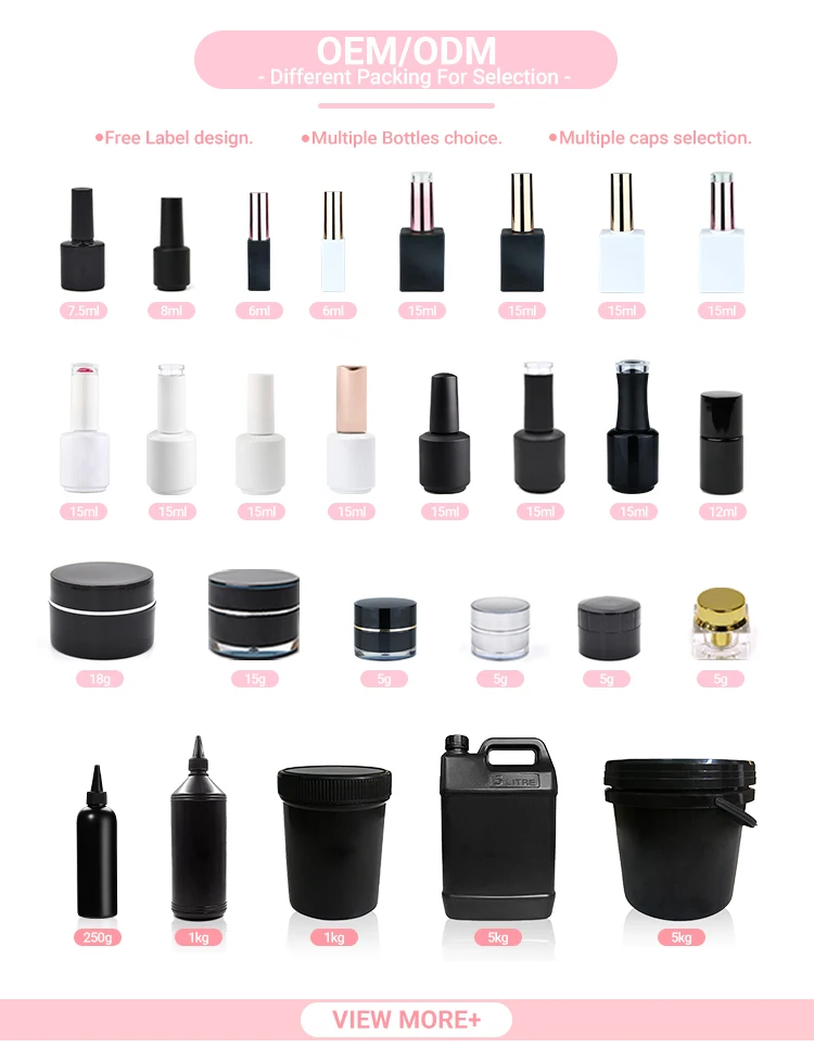 Hot Sale Factory Supplies OEM Logo Free Sample 2770 Color Gel  Wholesale Nail UV 3 Step Gel Polish