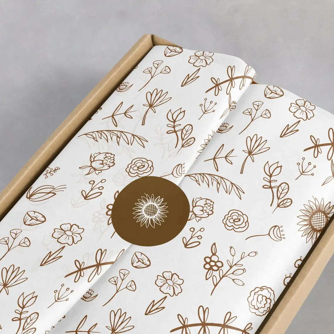 Hot sale customized designer printing gift wrapping paper personalized tissue paper with logo for box packaging