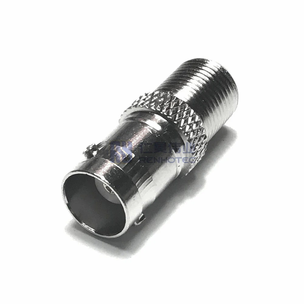 Straight BNC Female to F Type Female RF Coaxial Adapter