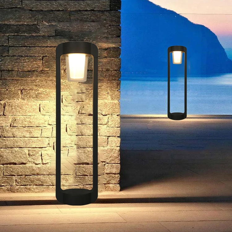 OKELI outdoor ip65 aluminium led bollard park light garden decorative bollard lamp
