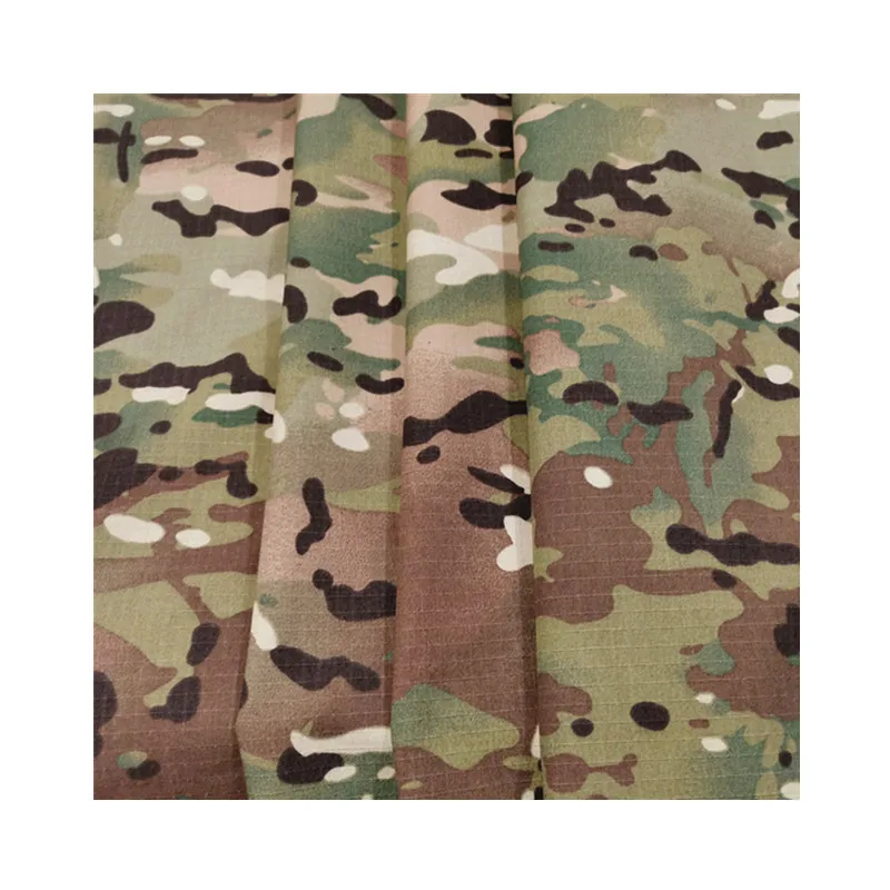 Outdoor camouflage waterproof and tear-resistant silver coated tent fabric anti-ultraviolet fireproof coating umbrella fabric