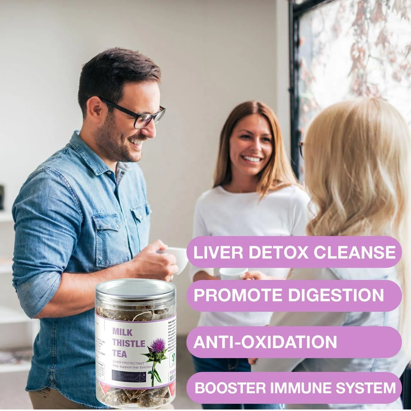 Support Private Custom milk thistle tea catherine slimming herbal tea for export