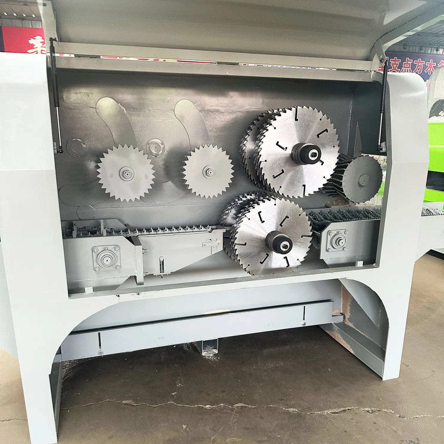 PYM200 Multi blade saw mechanical round wood integrated machine automatic cutting machine