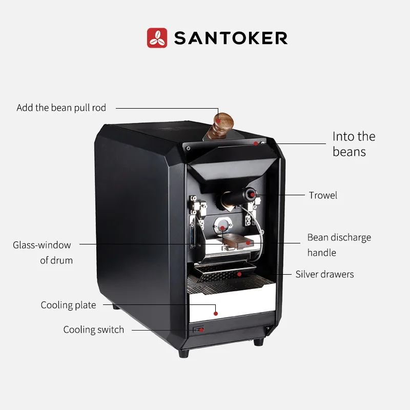 SANTOKER X3 master 50 300g  bluetooth app hot air table top coffee roaster machine coffee roasters