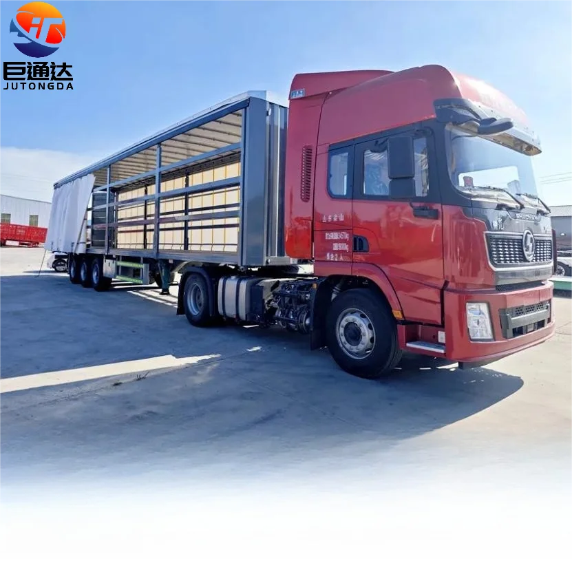 High Quality 40ft Commercial Truck Trailer New 3 Axles Curtain Side Open Container Semi-Trailer for Sale