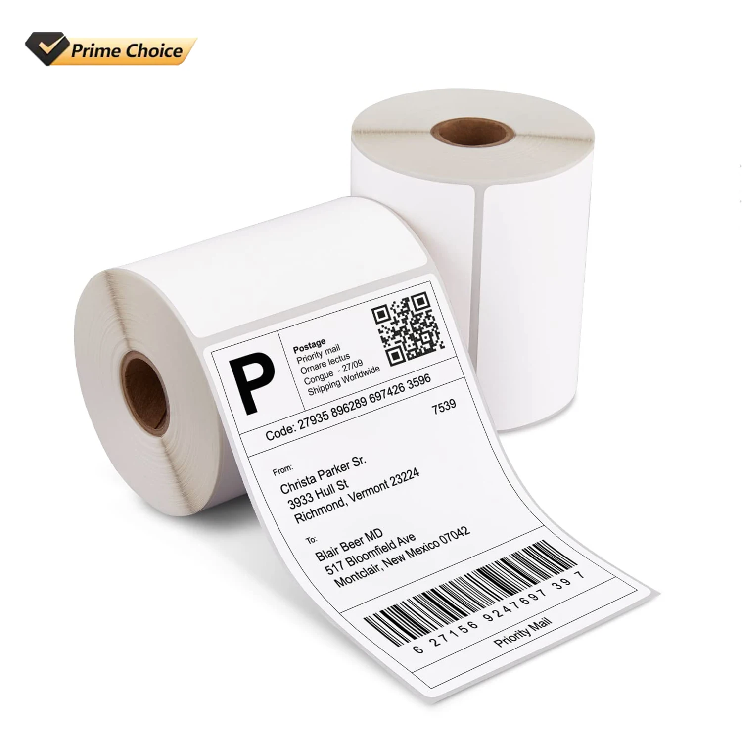 Wholesale Thermo 100x150 4x6 Shipping Printer Label Self Adhesive Waybill Sticker A6 Thermal Paper 500 Pcs Per Roll