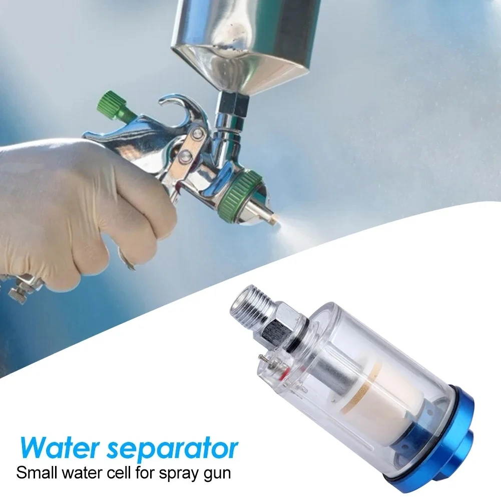 Oil-Water Separator Spray Paint Gun Oil Water Separation Filter 1/4 Inch Air Compressor Moisture Trap Air Filter Regulator Gauge