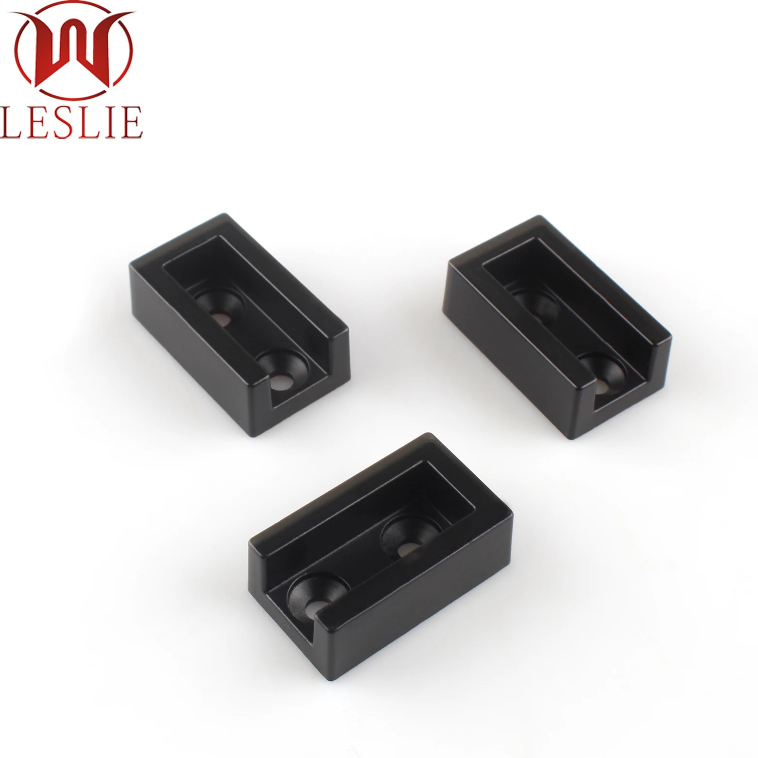 Furniture Hardware aluminium alloy square Wardrobe closet tube holder Tube Support