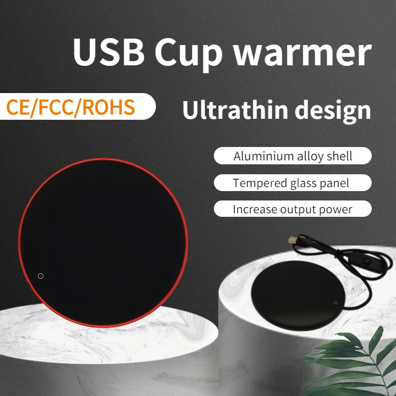 2021 Excellent Quality Usb  Warmer Mok Cup Heating Cup Warmer Holder Coffee Cup Warmer electric mug warmer coffee cup