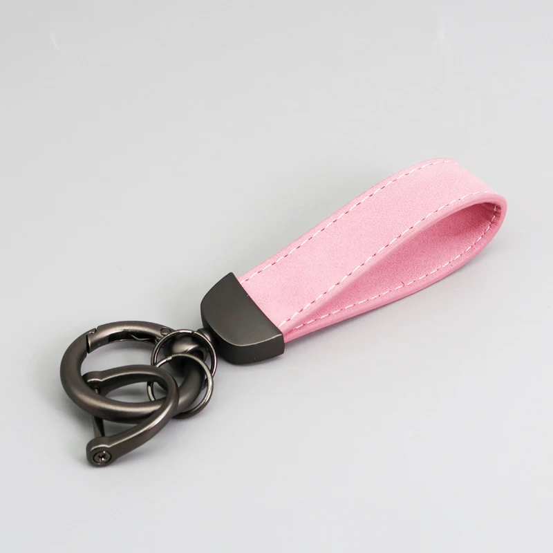 Wholesales Customised Laser Cut Leather Blank pu Leather Keychain Blank For Engraving