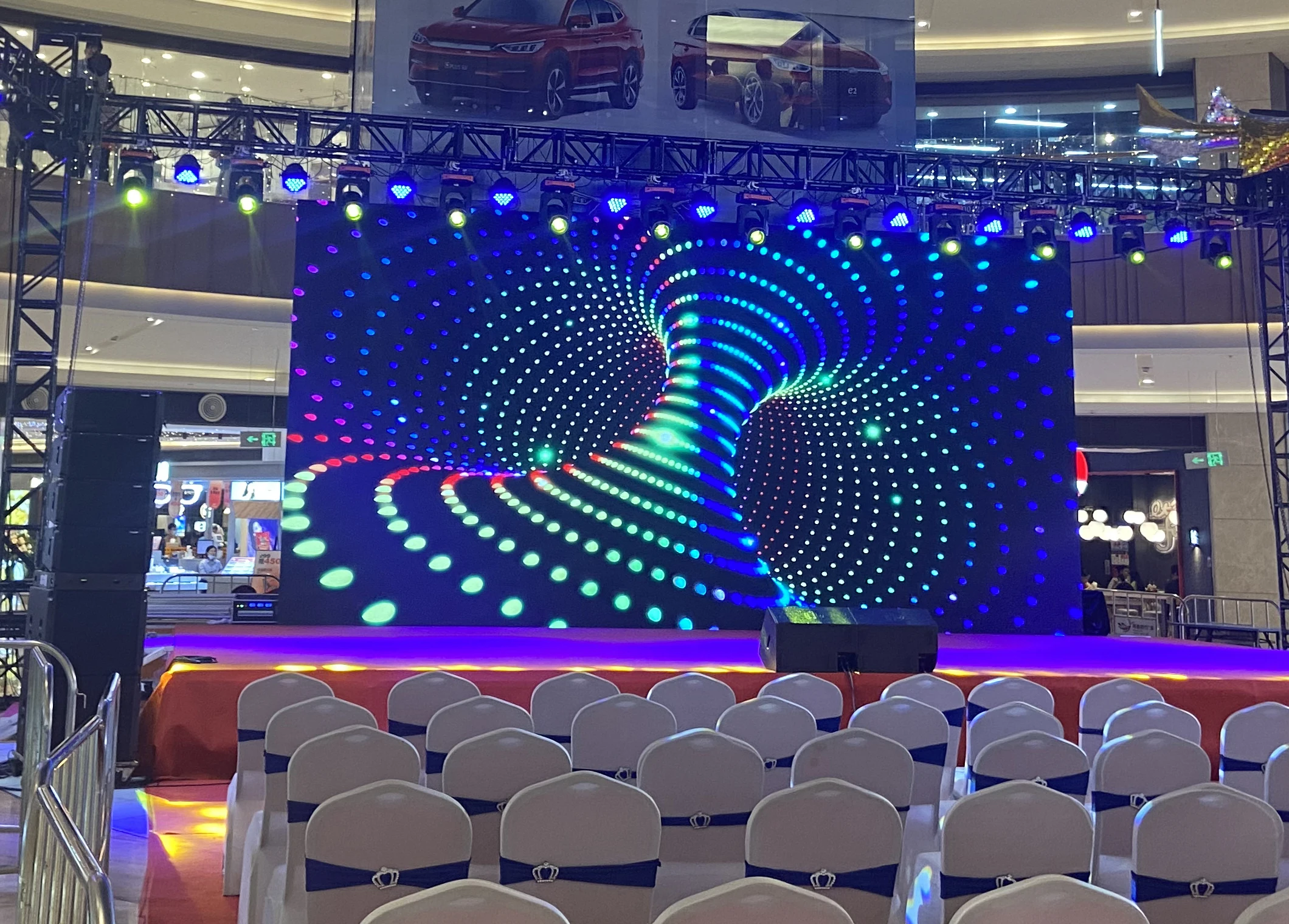 New arrival Church Public Backdrops HD P2 p3.91 led video wall portable led panel indoor stage rental led display screen