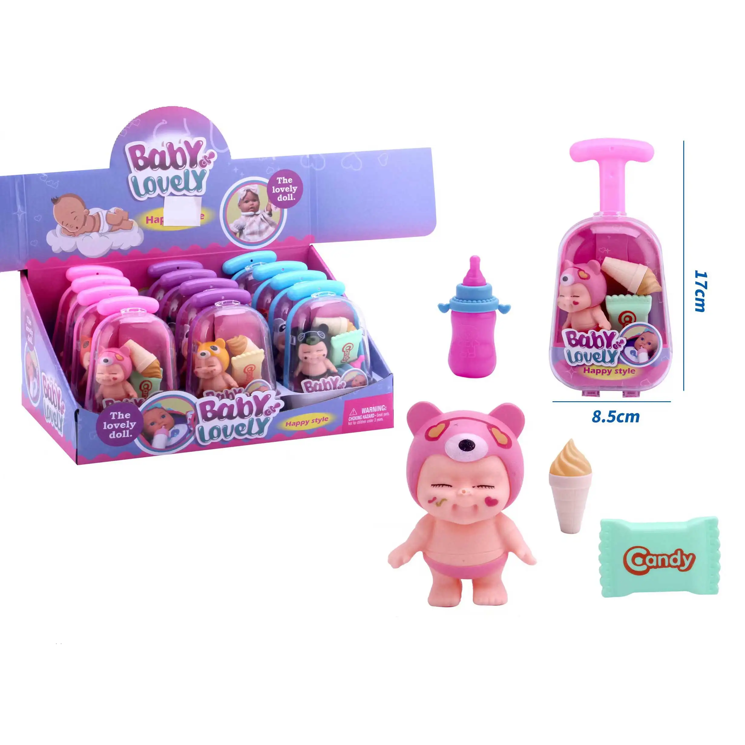 Novelties 2024 Kids Toy Baby Doll For Children Role Pretend Play Set Candy Toy Super Market Hot Selling Promotion Gift