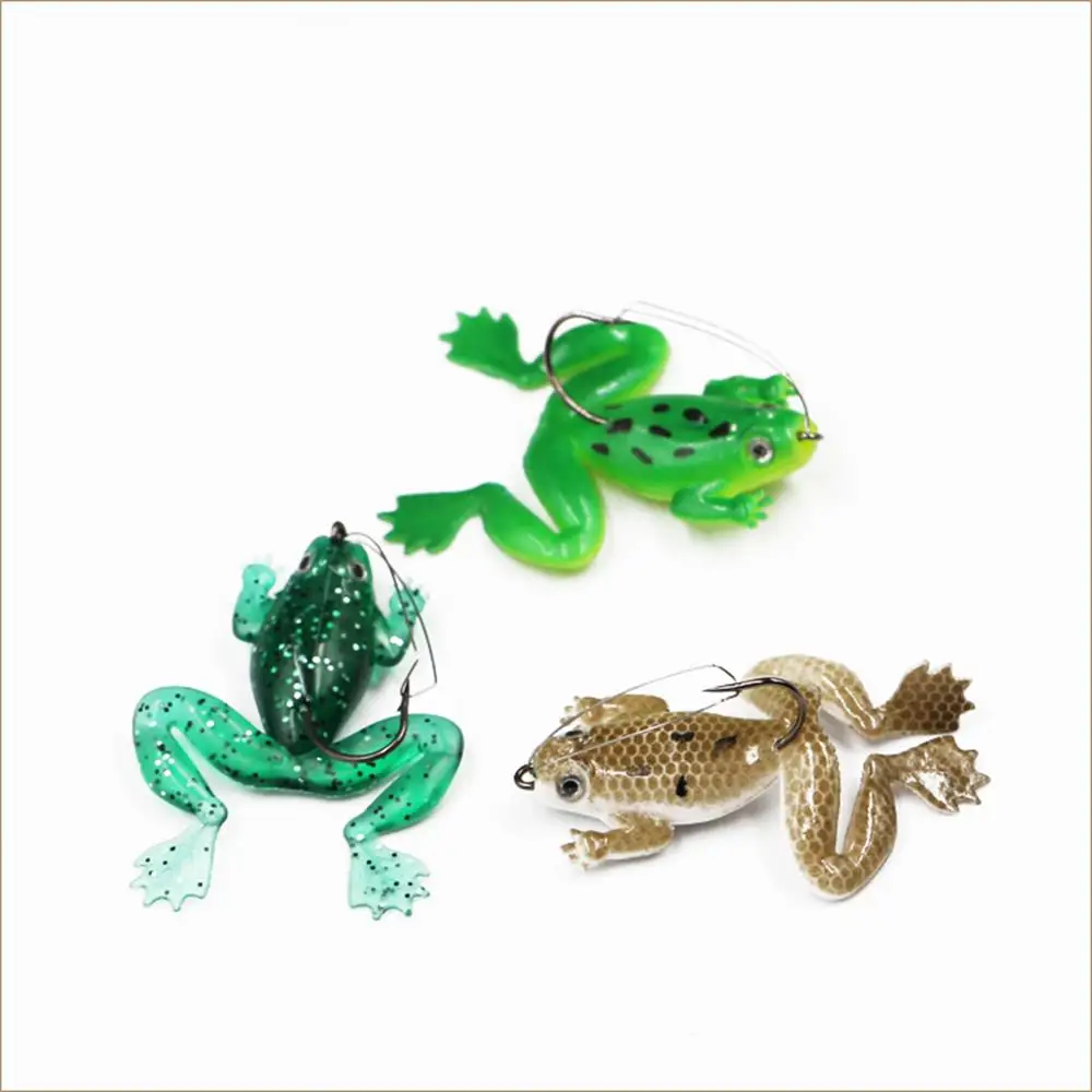 Frog Shape Fishing Lures with Hook Fishing Tackle with Hook Fishing Tackle
