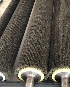 Custom Cleaning Degreasing And Dust Prevention Spiral Stainless Steel Brush Roller