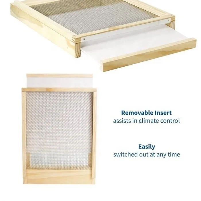 2024 Beekeeping beehive Mesh Base With Galvanized Drawer for 10 Frame Beehive