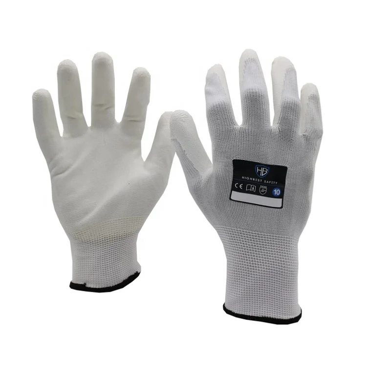 Бытовые перчатки с полиуретановым покрытием SE P311E, белые эластичные промышленные перчатки для осмотра, перчатки для уборки комнаты