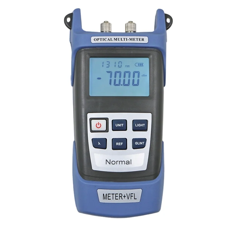 Fiber Tester Optical Power Meter Fiber with 650nm VFL ABS Blue or Orange Single Mode FTTH FTTB FTTX Network Fttx Solutions 5KM