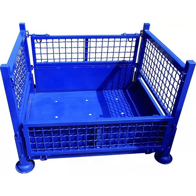 Customized Folding Steel Storage Cage Warehouse Metal Rack Storage Cage