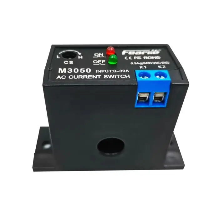 Нормально открытый 0,2-30A зуммер датчик сигнализации светодиодный индикатор контроллер нагрузки двигателя переменного тока переключатель реле