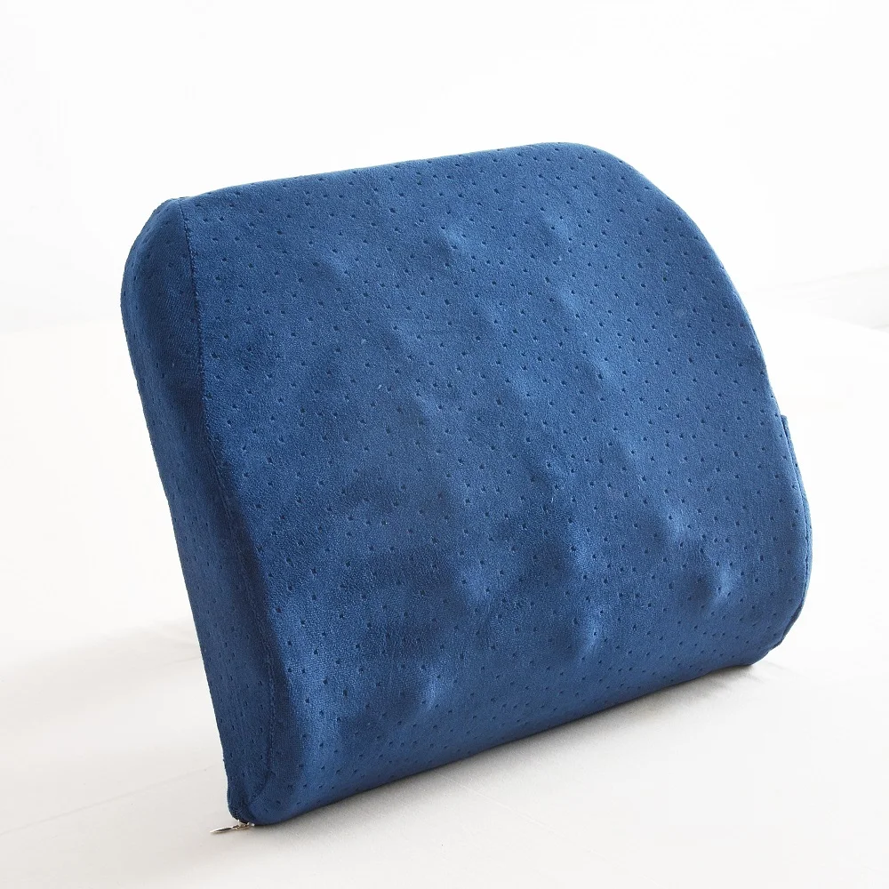 
 Медленно восстанавливающая форму Автомобильная подушка из пены с эффектом памяти, поясничная Подушка для спины, поддерживающая Подушка, облегчение боли в пояснице с точечным массажем YSDL0006  