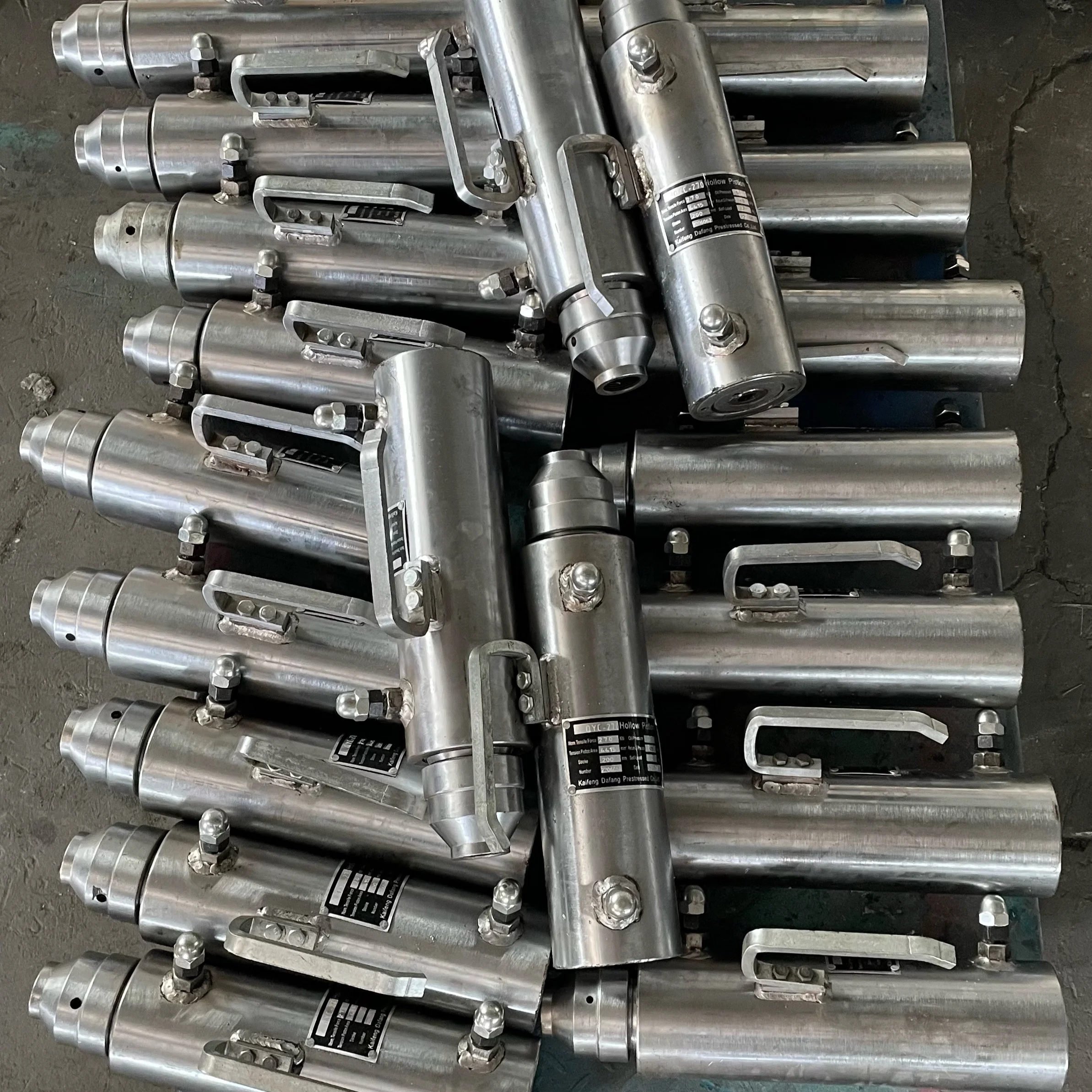 QYC 25 Tons Single Wire Stressing Jack Prestressed Concrete Jack Cable Mono 20 Ton Hydraulic Bottle Jacks Hydraulic Jack 30 Tons