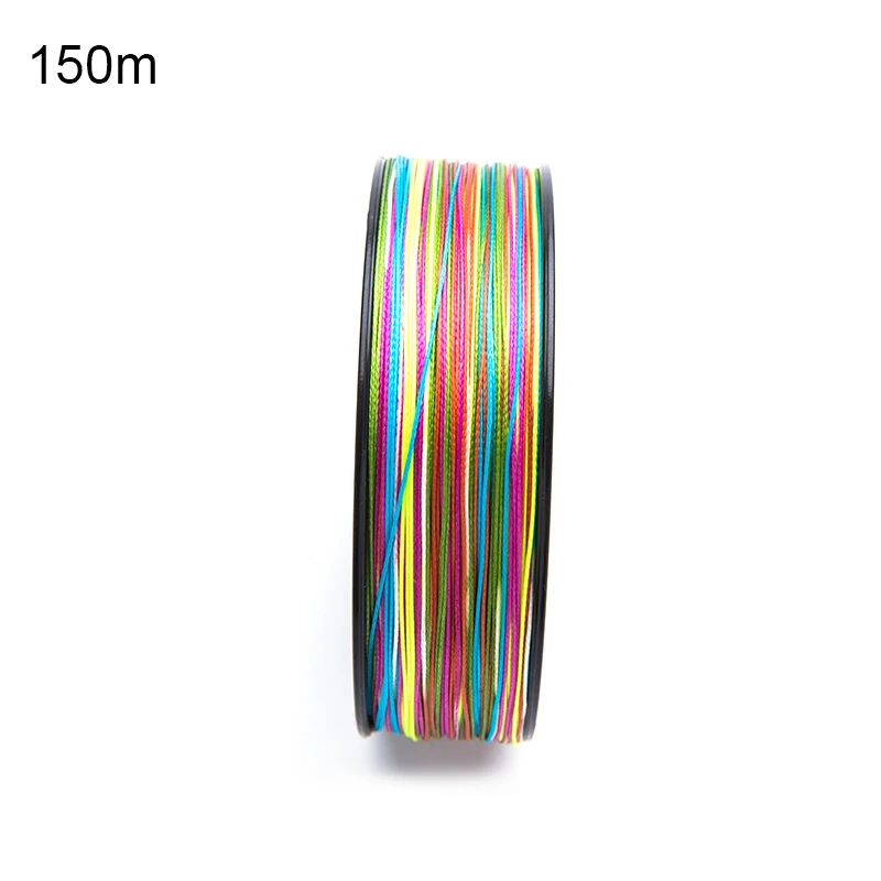 low MOQ high professional cheap price 4 strands 150m fishing pe braided lines
