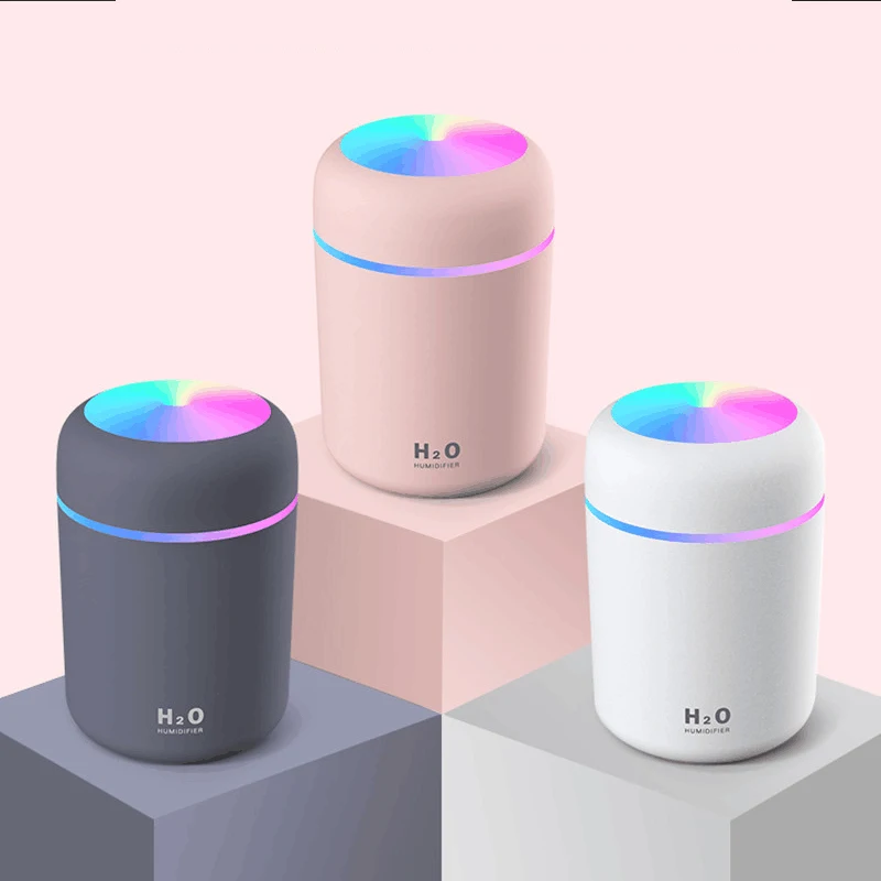 Amazon top seller Best Mini Humidifier Portable 300ml Cool Mist Nebulizer Car USB Ultrasonic Air Humidifiers Diffuser