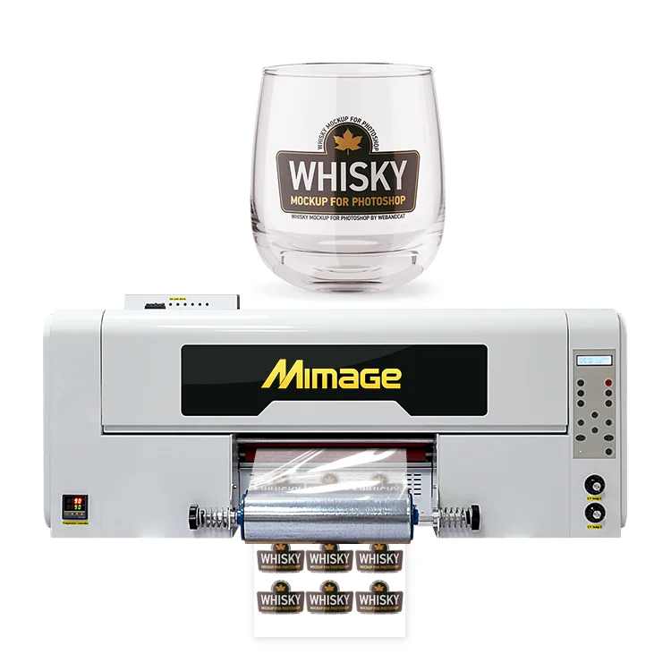 New Arrival 30cm A3 size uv roll to roll printer xp600 dtf printing plotter ab film crystal label printing machine