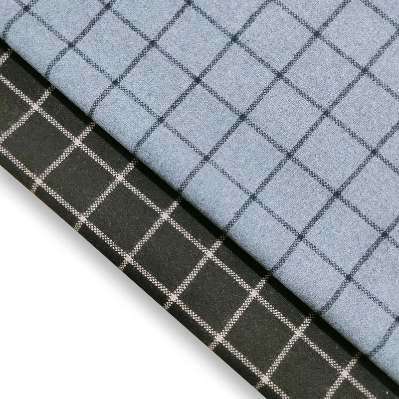 Fashion knitted  antipilling polar fleece tweed woolen coat fabric