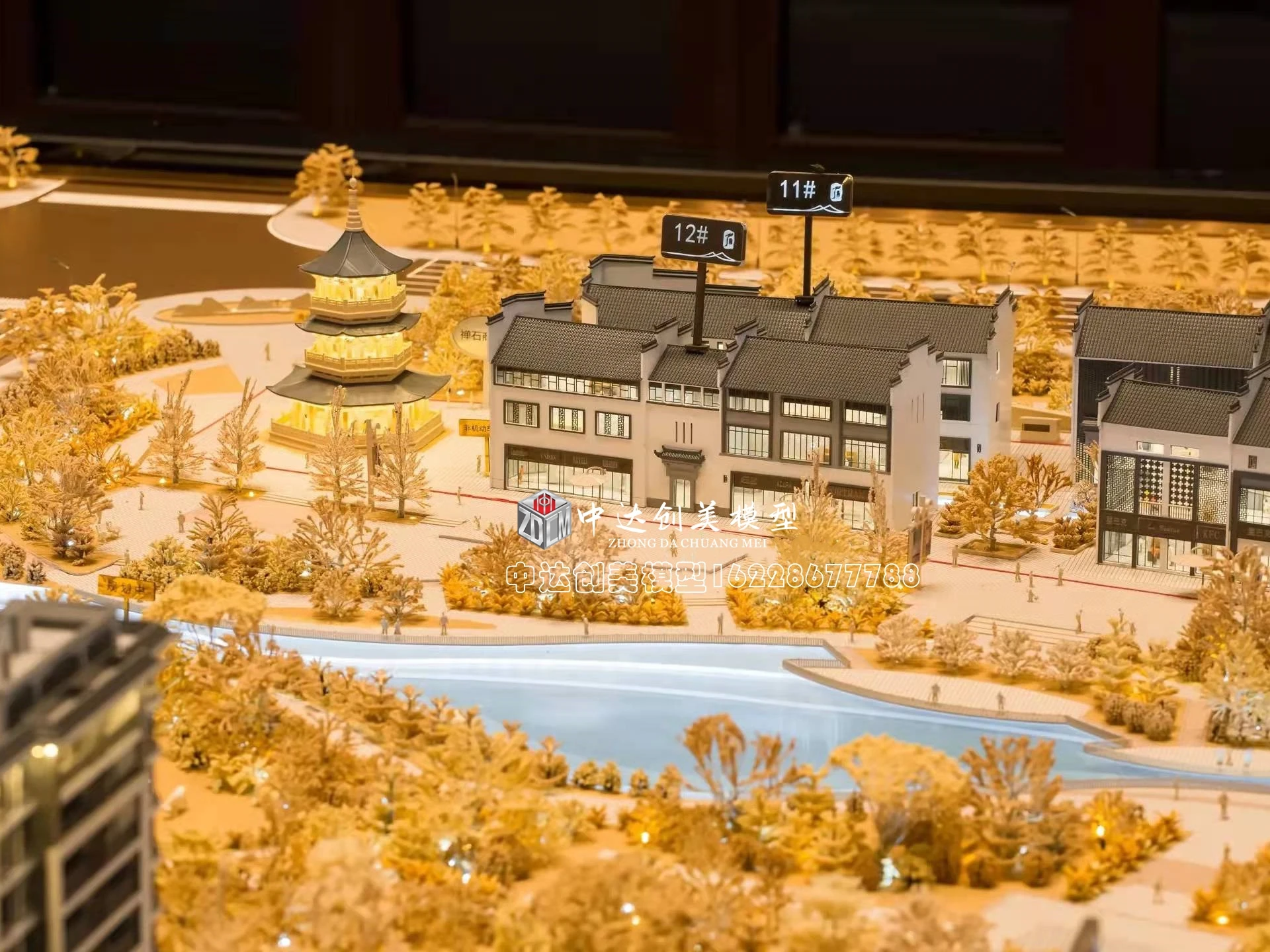 Architectural Scale Model	Hot Selling 3d architectural scale model for exhibition   Miniature Architectural Building Scale Model