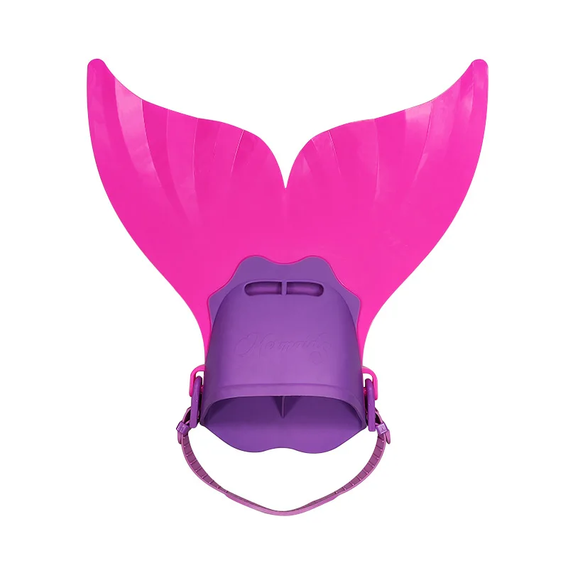 Boy girl children single piece swimming mermaid fins diving frog shoes one-piece whale tail fins