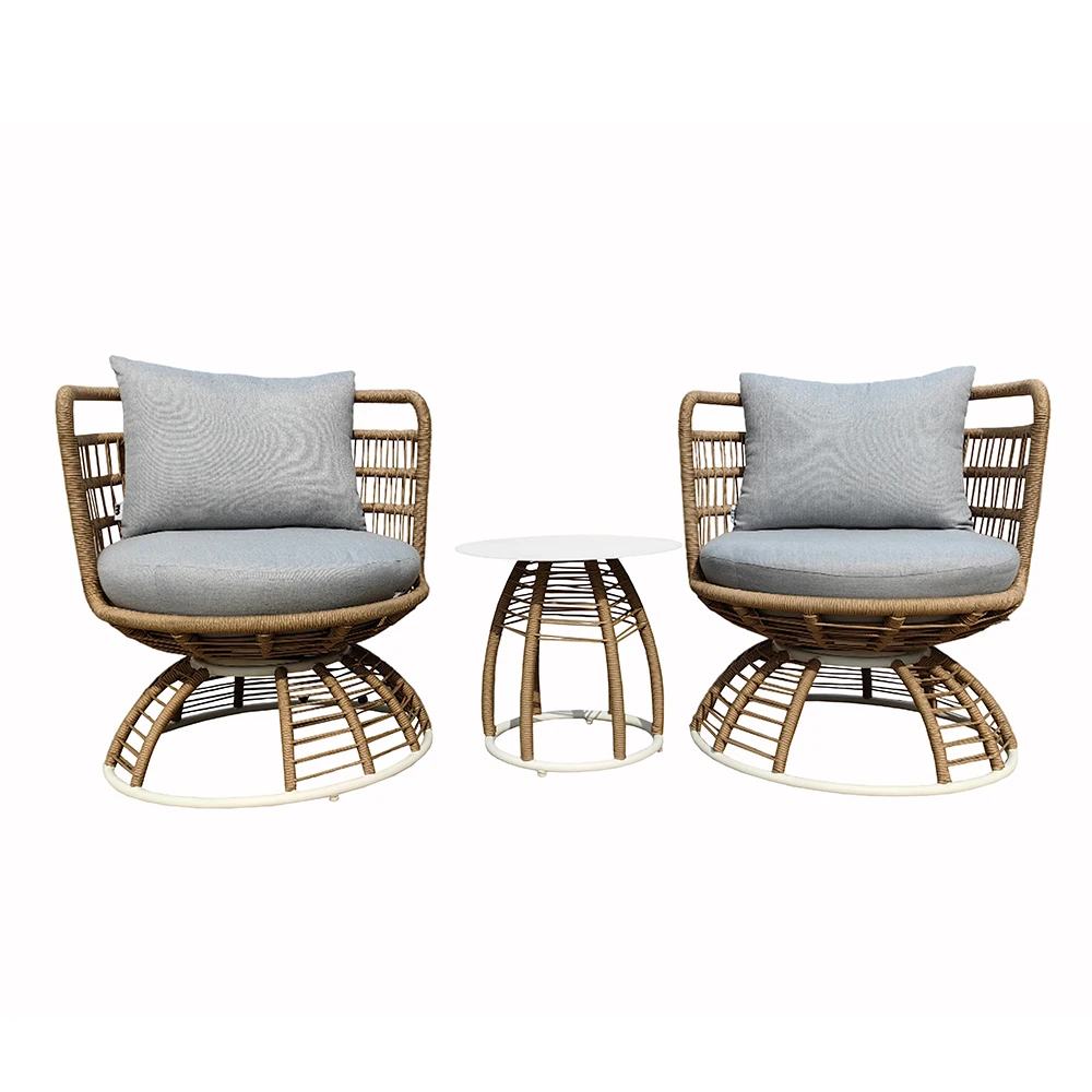 The most popular outdoor patio cafe set for dining and chatting 3 piece Bistro patio set