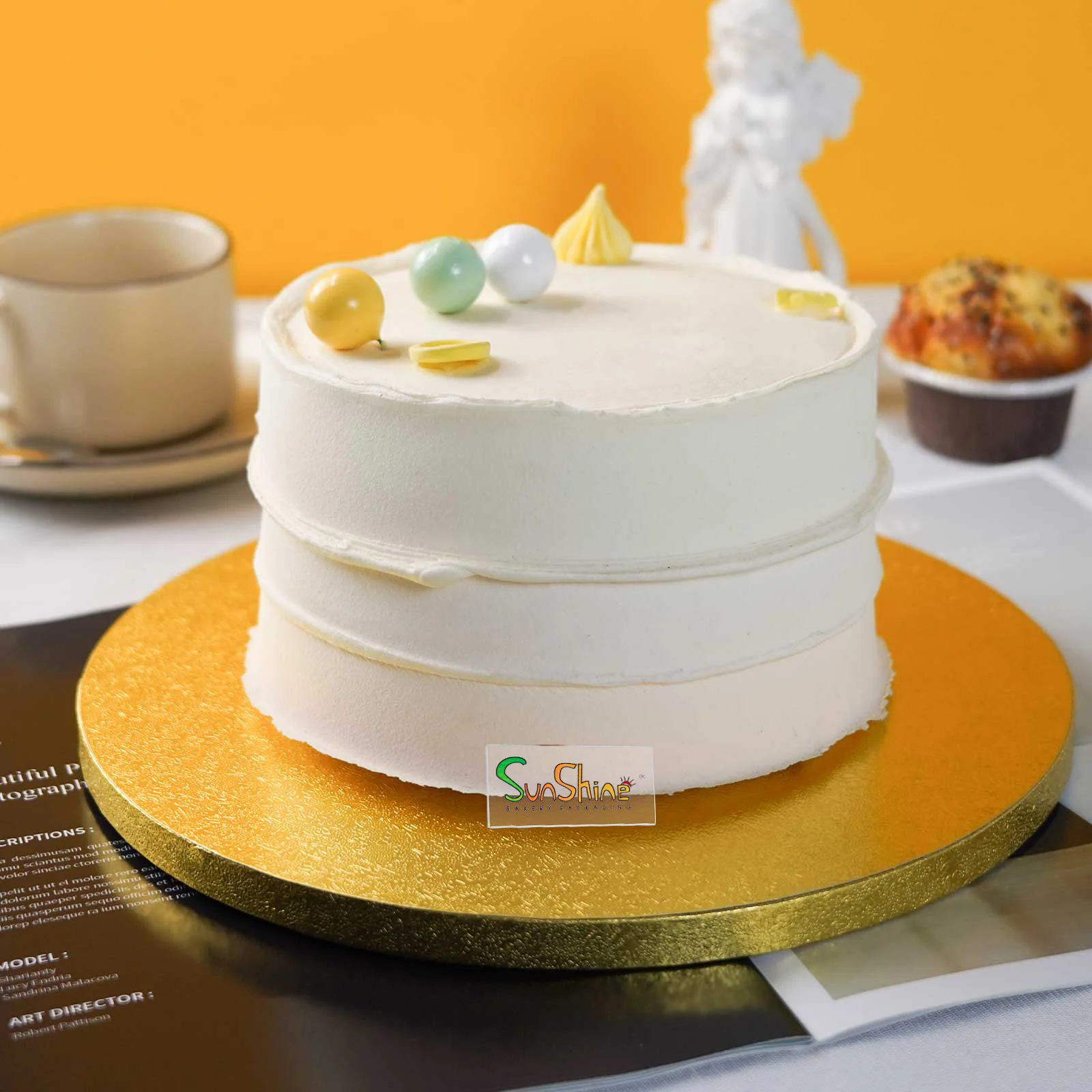 Customized White Cake Drum Round Cake Drum 4-20 Inch Cake Drum Board