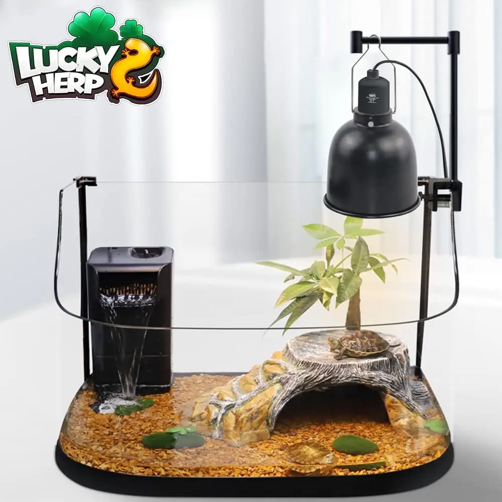 Светоотражающий купол для рептилий Lucky Herp 5 дюймов с керамическим держателем ламп E27 глубоким куполом светильник