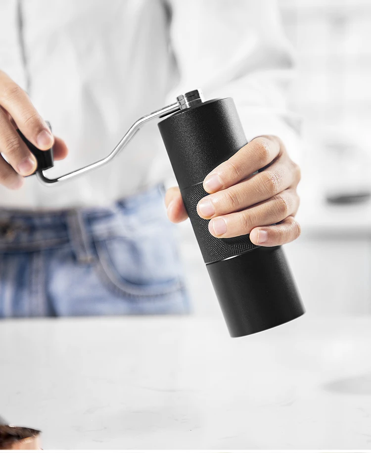 Высоко рентабельной авиационного алюминия ручная мельница для кофейных зерен открывалка бутылок из нержавеющей стали ручной кофемолка