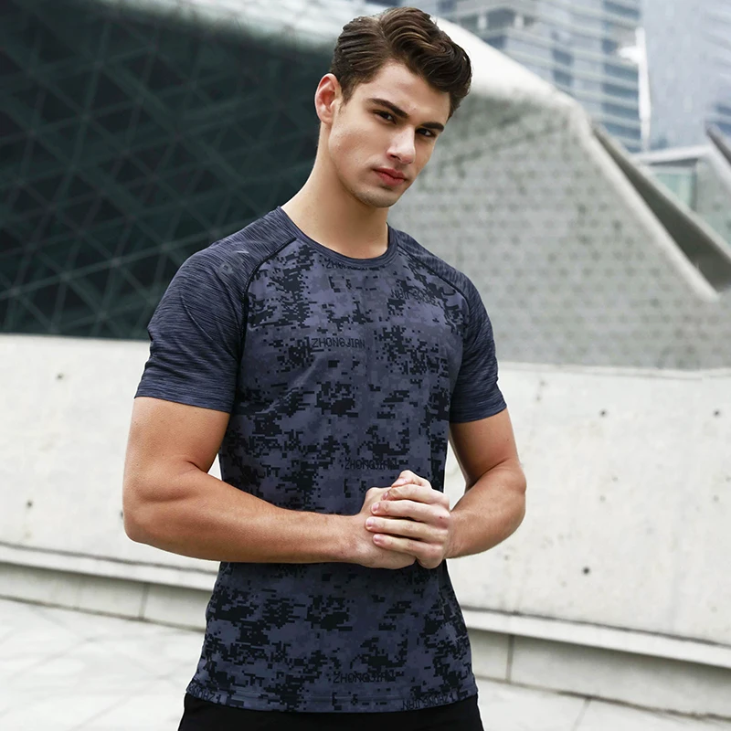High Quality Short Sleeve Round Neck Plain Color Slim Fit Blank Mercerized T-shirt