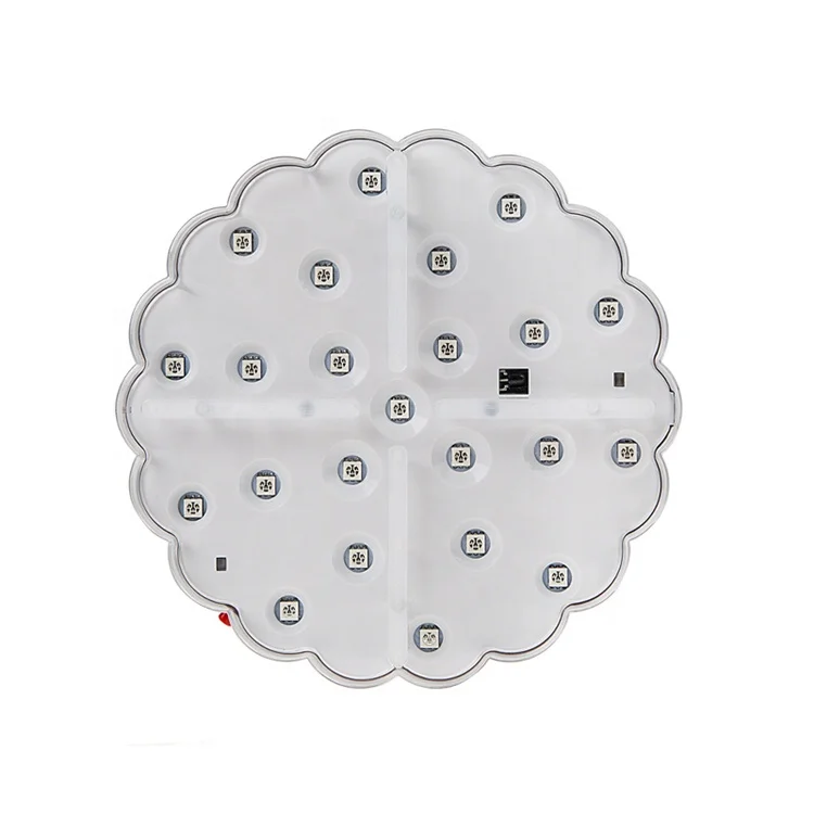 China wholesale New product hot Wedding Supplies 6 inch RF remote controlled table centerpieces led base light for Events
