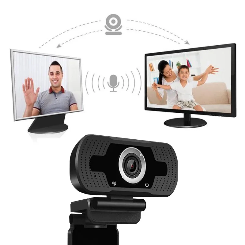 Factory price Dropshipping A++HD Webcam USB 2.0 PC Webcamera HD  1080P Free Driver Microphone 2MP  for Desktop Computer Chatting