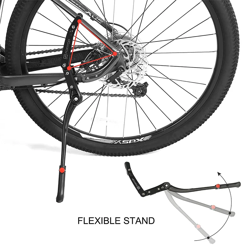 MTB Road Bicycle Kickstand Universal Adjustable Aluminum alloy kickstand for adult bike Foot Brace Parking Rack Bike