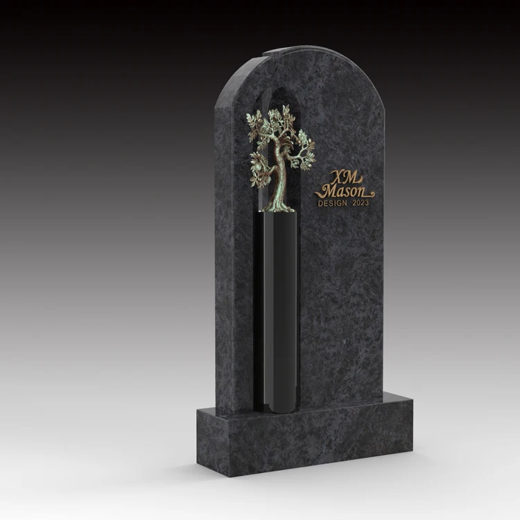 New Zealand Style Granite Tombstone Artificial Trees and Monuments Free Samples