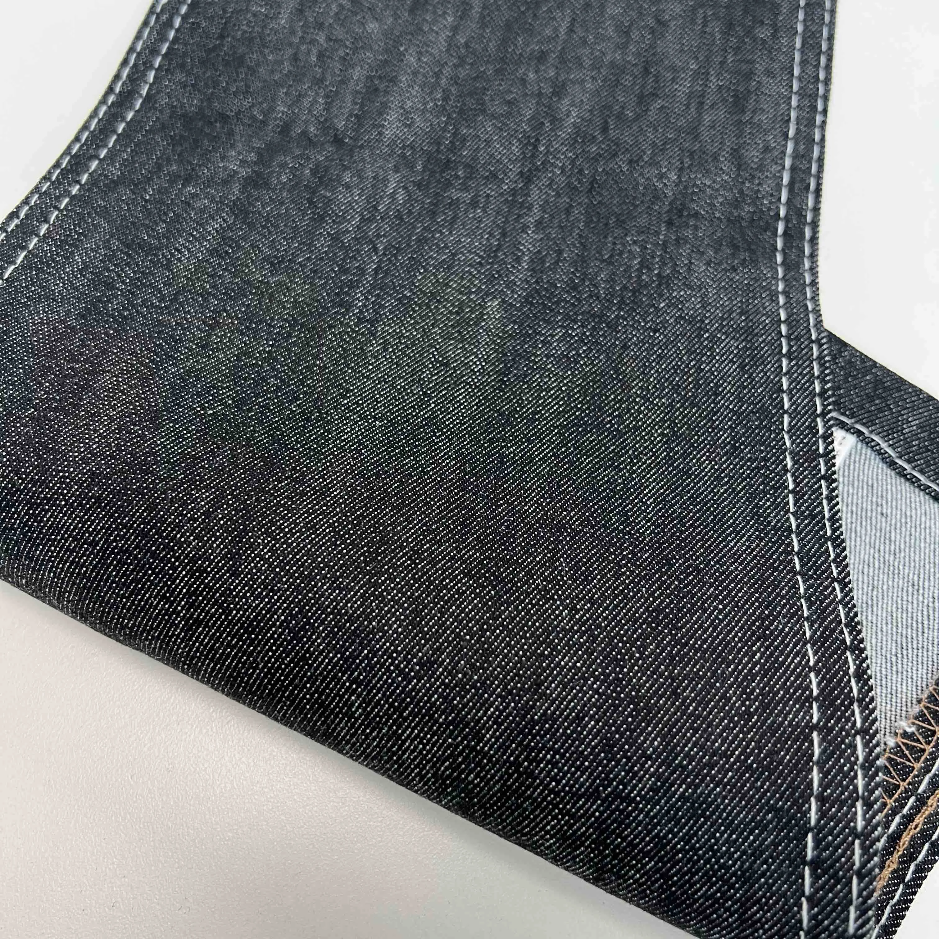 Wholesale Price Premium Quality Stretchable Colourful Jeans Material Fabric 9.5oz Blue Color With Ring Slub Denim Fabric