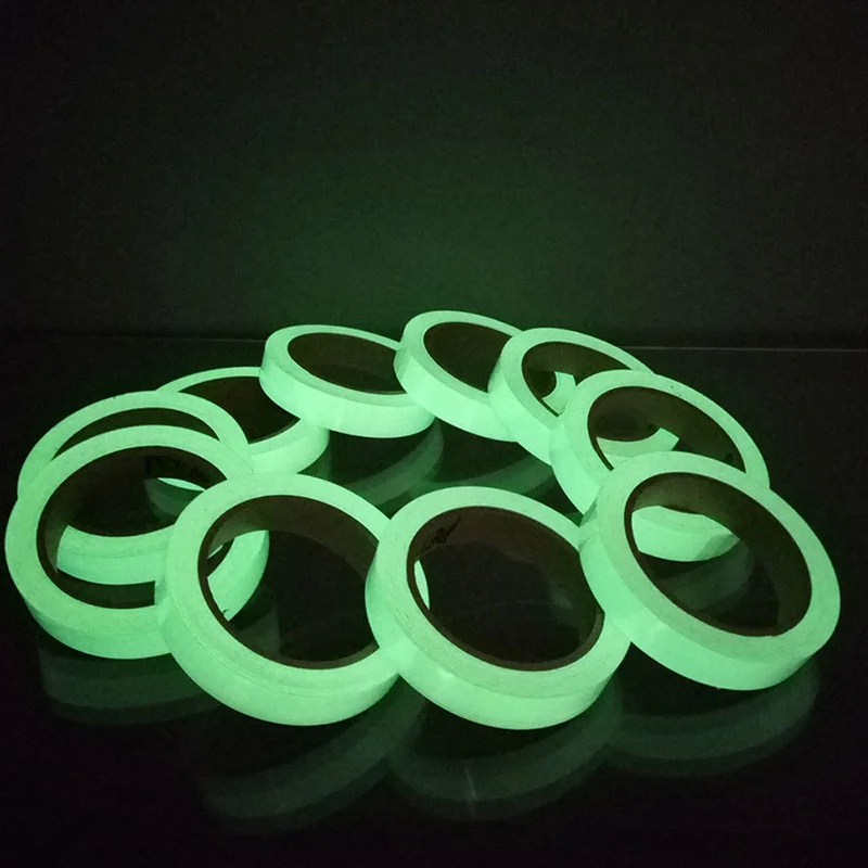Green Luminous Tape Self Adhesive Glow In The Dark Stickers 3m Stage Decorative Luminous Fluorescent Tape Warning Stickers