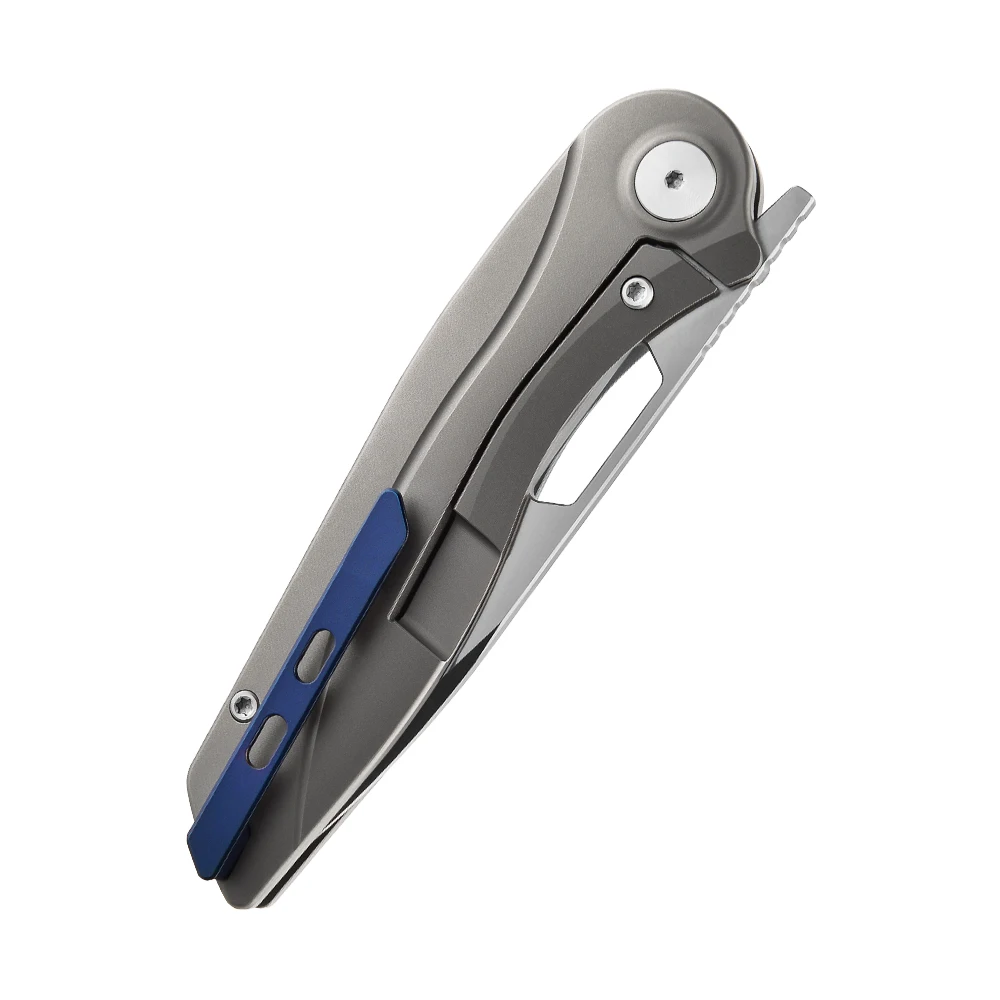 M390 Blade Titanium Alloy Handle Tactical Folding Knife Tactical Knives Stainless Steel Outdoor Pocket Knife with Belt Clip