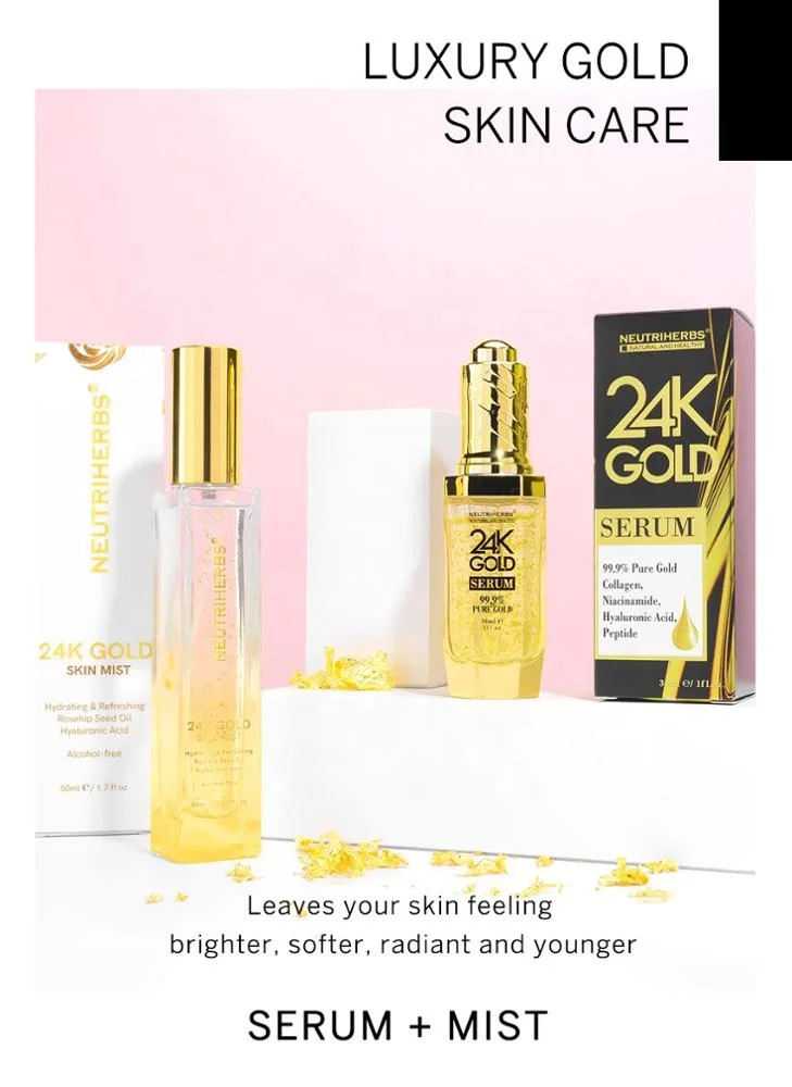 Neutriherbs Skincare 24K Gold Mist Face Moisturizing Glowing Rose Facial Mist