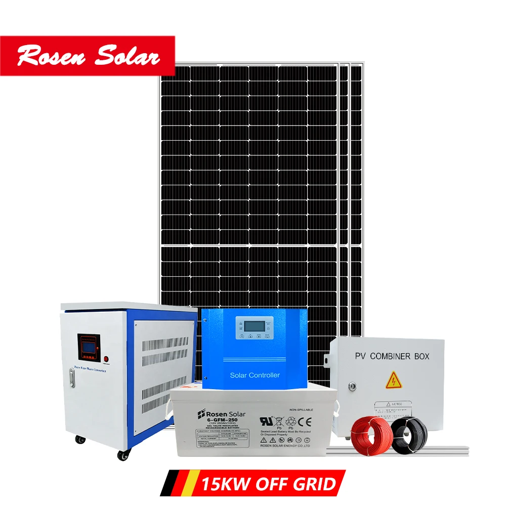 15kw solar power system home off-grid generator for solar energy panel waterproof