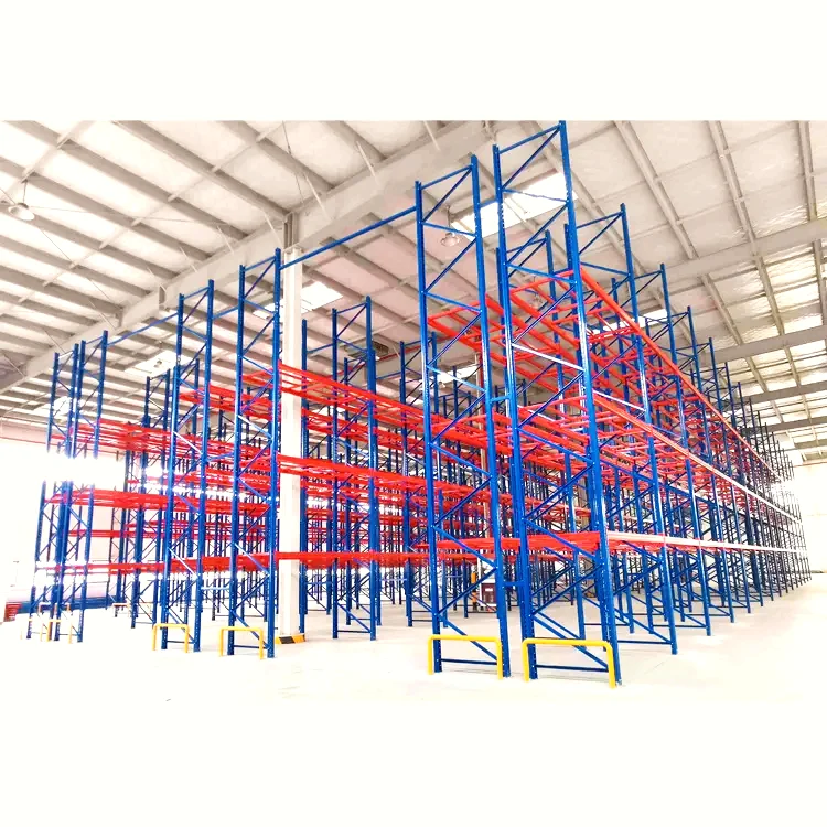 Selective Large Capacity Heavy Duty Rack System High Quality Double Deep Pallet Stacking Industrial Storage Warehouse  Shelves