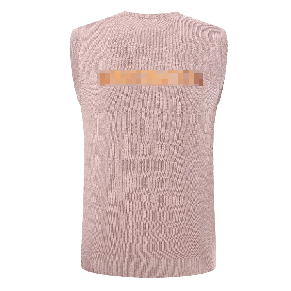 XINXING Pink Wool Knitted Vneck Tactical Jumper Man V-Neck Sleeveless Combat Keep Warm Wool Vest Winter Sweater